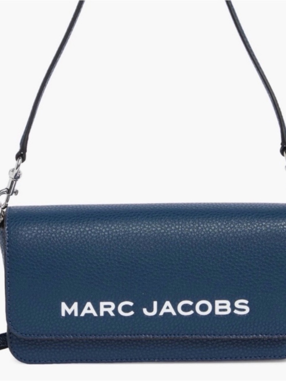 Marc Jacobs Navy and Black Pebbled Leather Crossbody